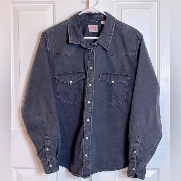 Levi's Other - Levi’s, Dark Grey, Long Sleeve Western, Button Snaps, size XXL, never worn